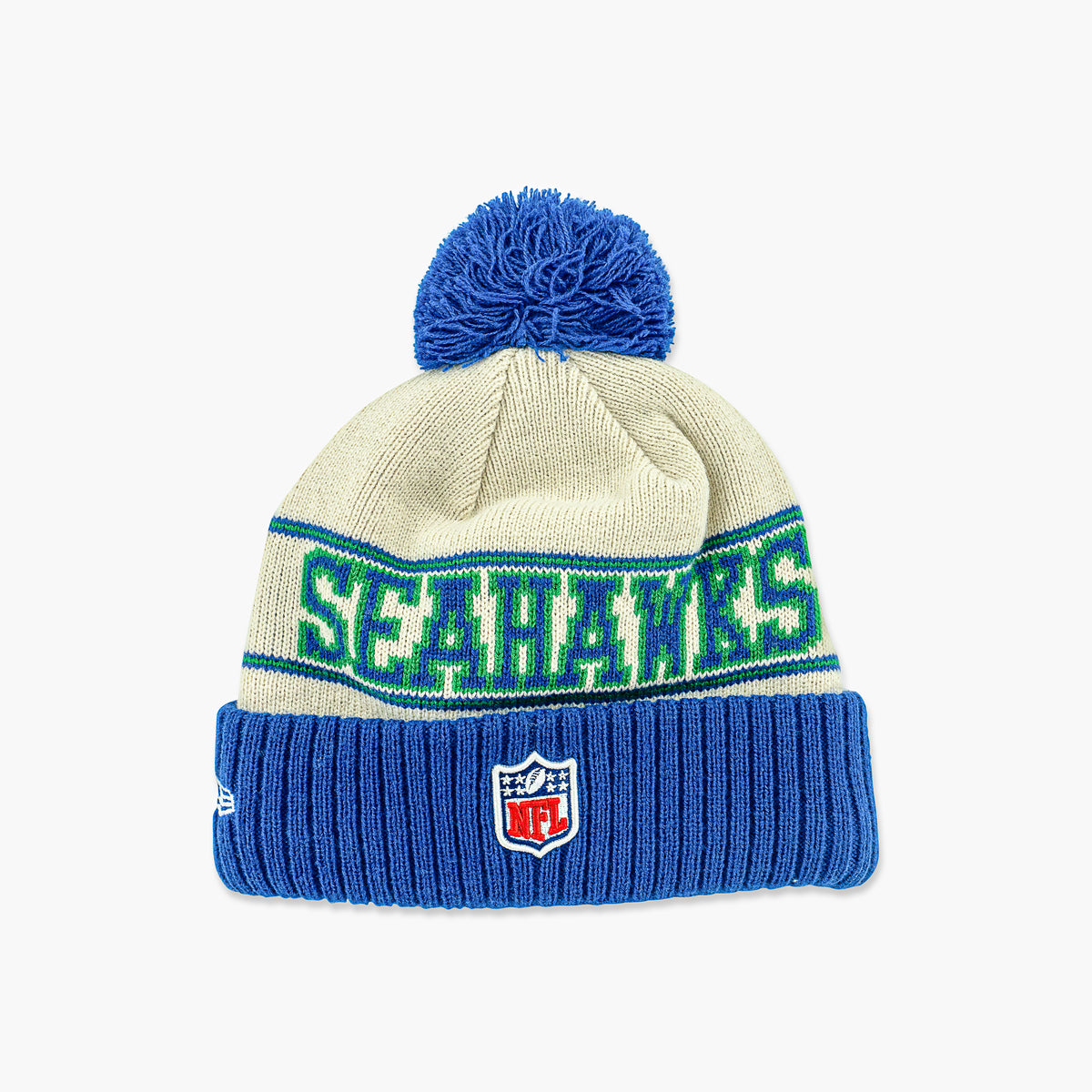 Seahawks 2023 Official Sideline Navy Cuffed Knit Pom Beanie – Gameday  Sports Shop