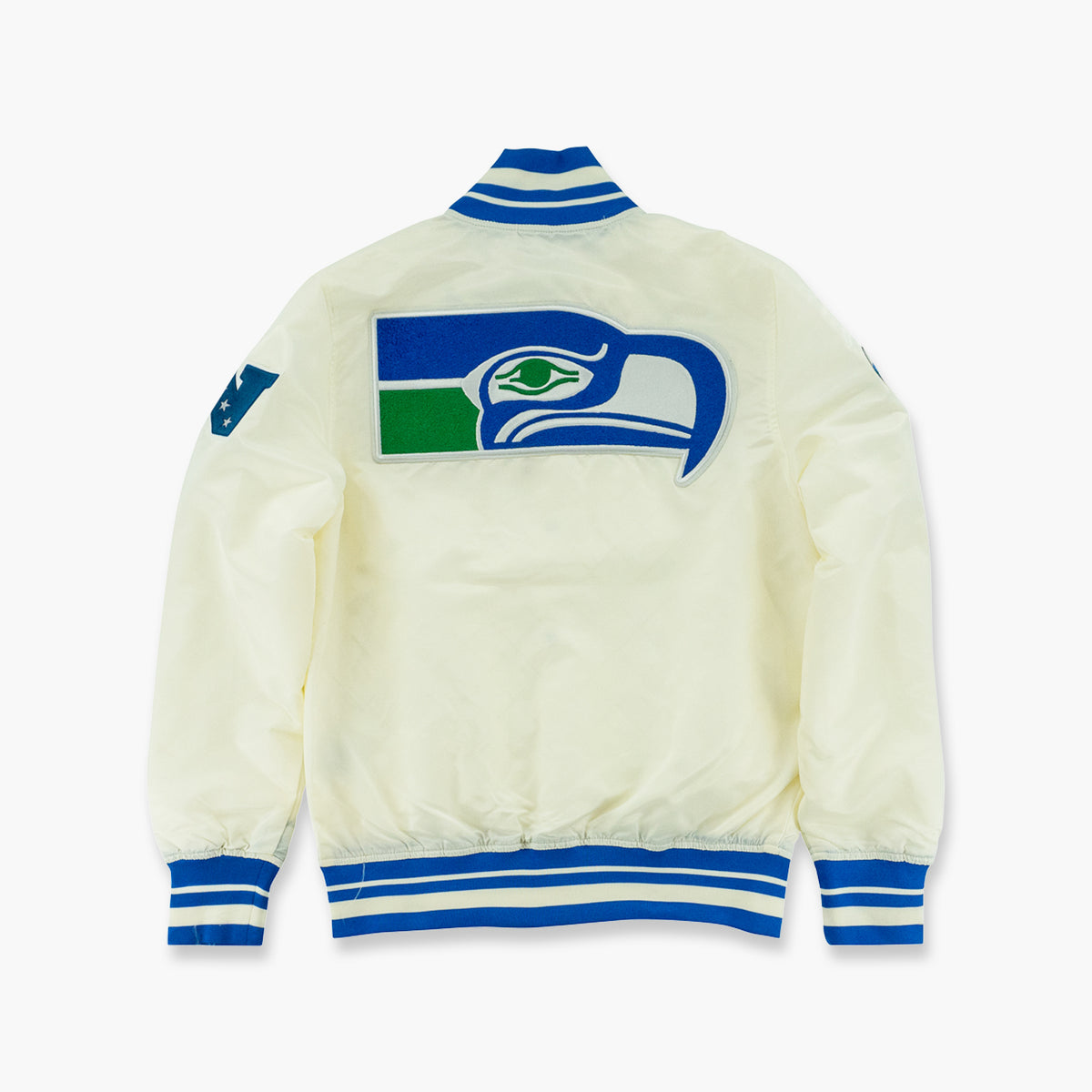 Seattle Seahawks Royal Throwback Classic Satin Jacket – Simply Seattle