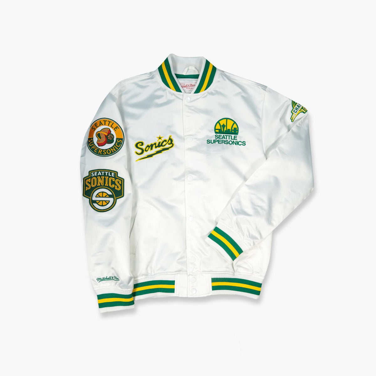 Seattle SuperSonics satin Jacket - 2XL / 3XL - VintageSportsGear