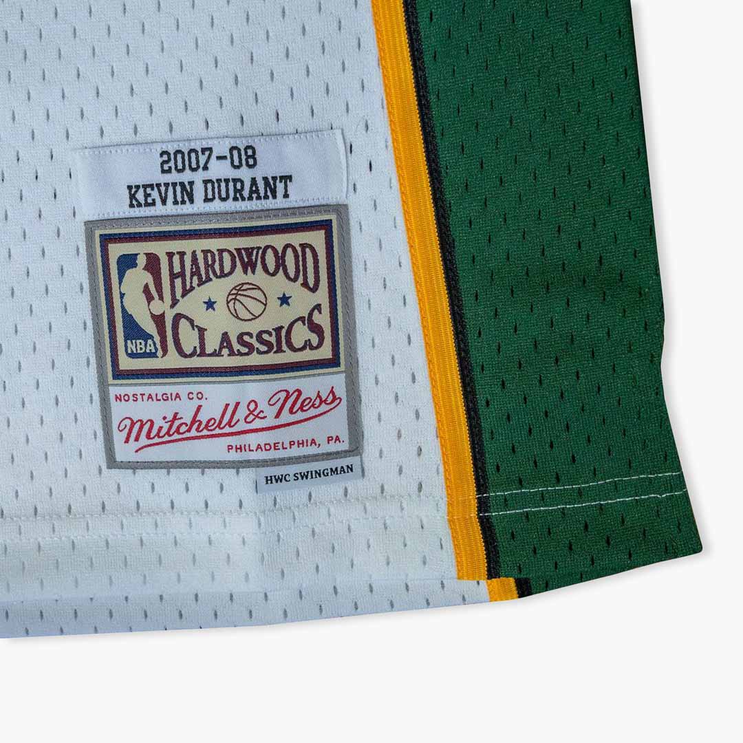  Mitchell & Ness Kevin Durant Seattle Supersonics NBA Throwback  Jersey White (Medium) : Sports & Outdoors