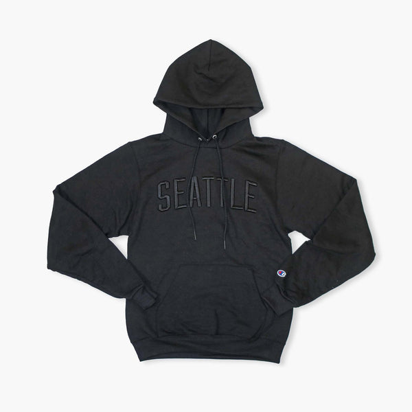 Seattle 3D Black Powerblend Hoodie