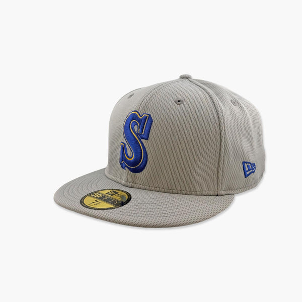 Seattle Mariners 2025 Clubhouse Throwback Grey Fitted Hat