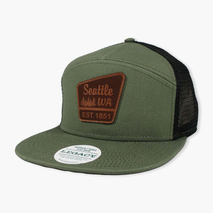 State Park Logo Olive/Black Seattle Trucker Hat