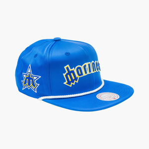 Seattle Mariners Royal Satin Snapback