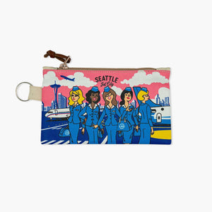 Chalo Seattle Jet Flight Attendants Mini Pouch