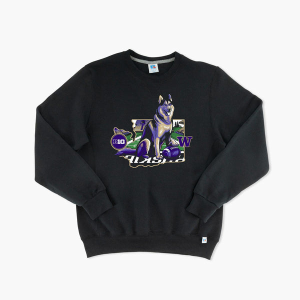 Washington Huskies Big Ten Touchdown Dawg Crewneck