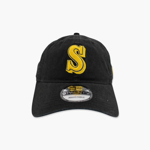 Seattle Mariners Cooperstown "S" Black Adjustable Hat