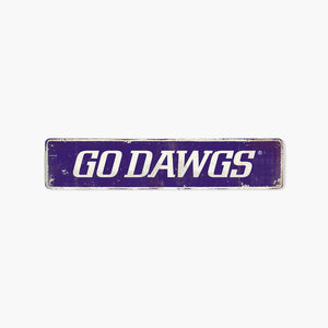 Washington Huskies Go Dawgs Hardboard Plaque