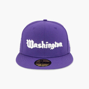 Washington Huskies White Vintage Script Fitted Hat