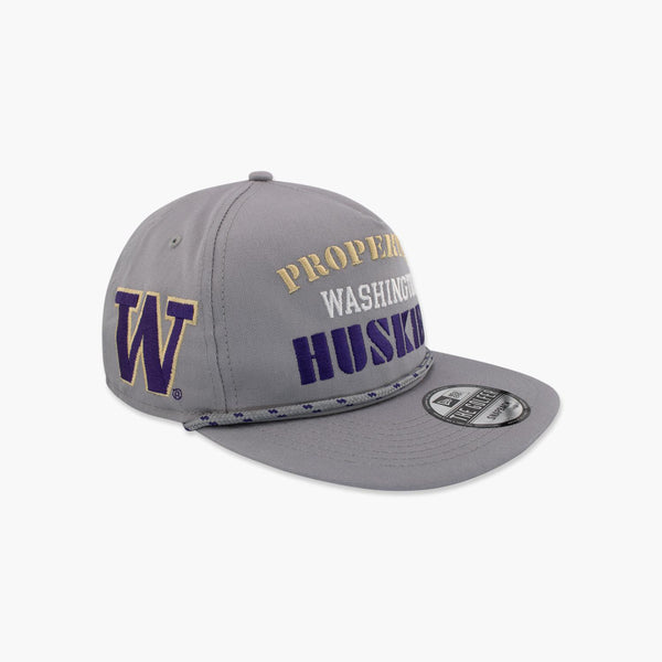 Washington Huskies Vintage Grey "Golfer" Snapback