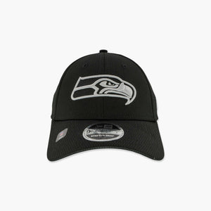 Seattle Seahawks Primary Logo Black & White Stretch Fit Snapback