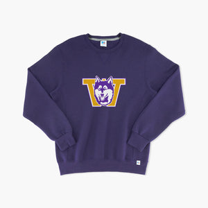 Washington Huskies Classic Throwback Purple Crewneck