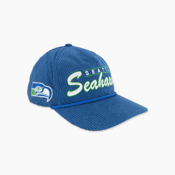 Seattle Seahawks Royal Script Corduroy Hitch Snapback