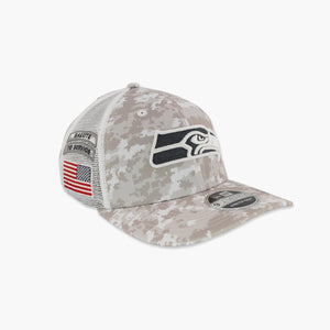 Seattle Seahawks 2024 Salute To Service Trucker Hat