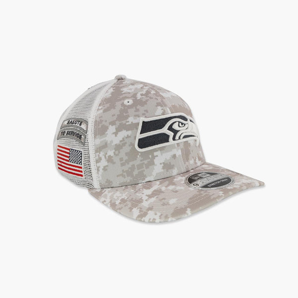 Seattle Seahawks 2024 Salute To Service Trucker Hat