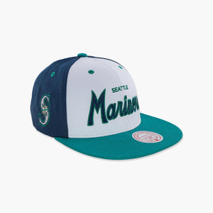 Seattle Mariners Navy/White Script Snapback