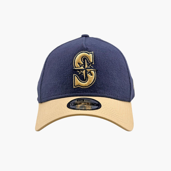 Seattle Mariners Navy Moleskin A-Frame Adjustable Hat