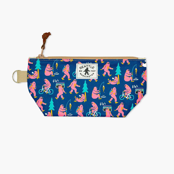 Chalo Seattle Bigfoot Pink Print Pouch