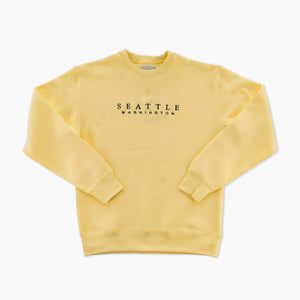 Seattle Butter Embroidered Crewneck