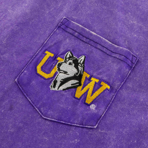 Washington Huskies Dubs Up Vintage Wash Premium Pocket T-Shirt