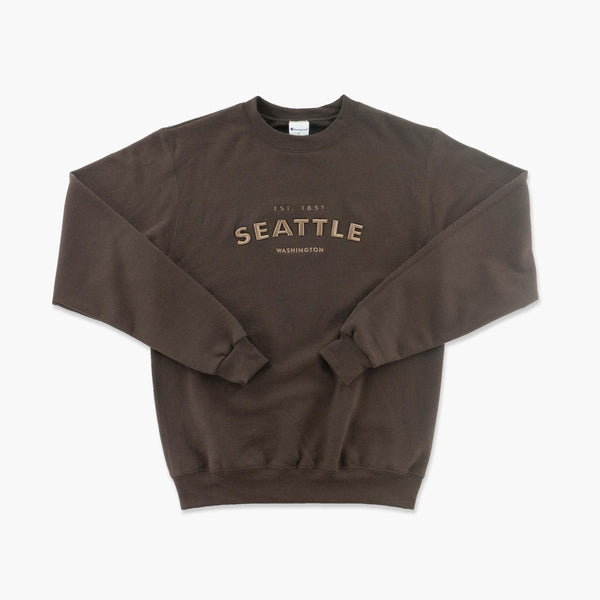 Seattle 1851 Brown Powerblend Crewneck