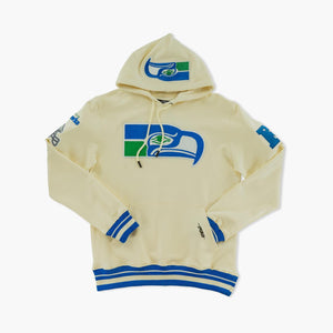 Seattle Seahawks Ultimate Throwback Cream Hoodie