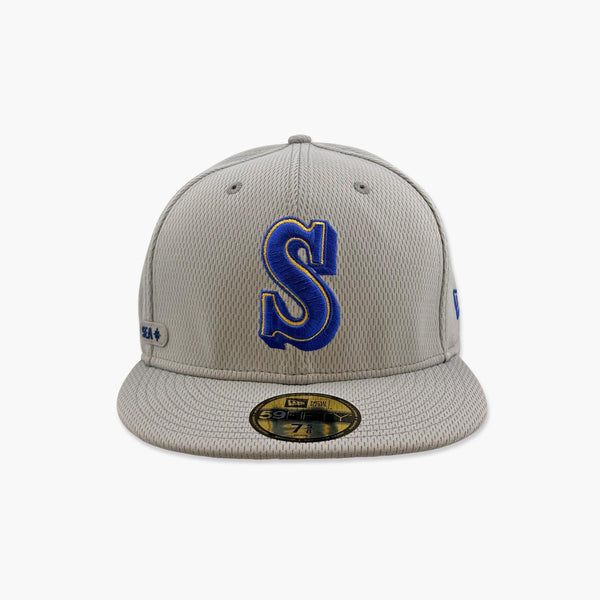 Seattle Mariners 2025 Clubhouse Throwback Grey Fitted Hat