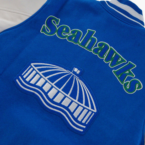 Seattle Seahawks Ultimate Throwback Kingdome Varsity Jacket