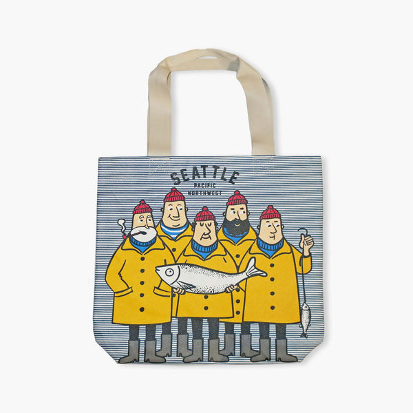 Chalo Seattle Fisherman Pinstripes City Tote Bag