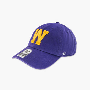 Washington Huskies Retro "W" Purple Clean Up Adjustable Hat