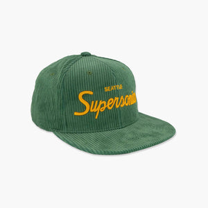 Seattle SuperSonics Green Script Corduroy Snapback