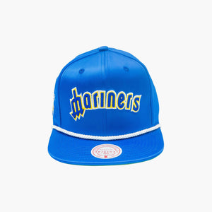 Seattle Mariners Royal Satin Snapback