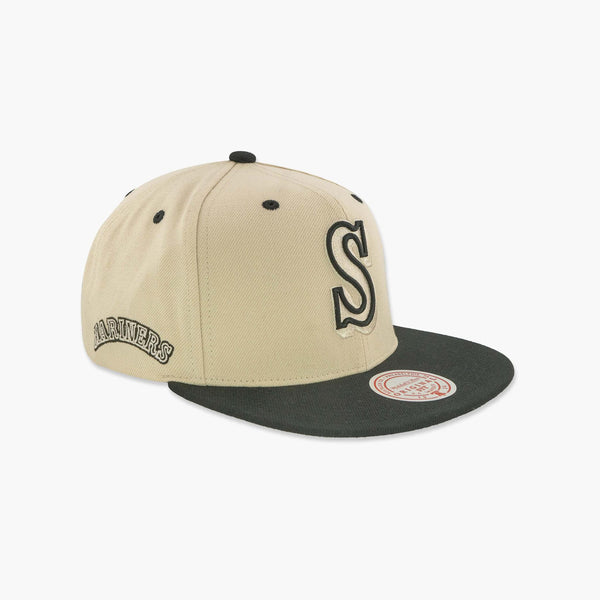 Seattle Mariners Cooperstown Cream/Black Snapback