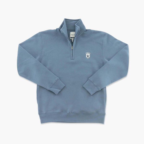 Seattle Big Cotton Dungaree Blue 1/4 Zip Jacket