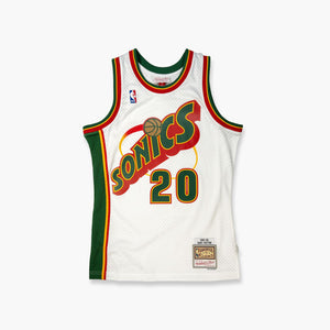 Seattle SuperSonics Gary Payton 1996 White Swingman Jersey