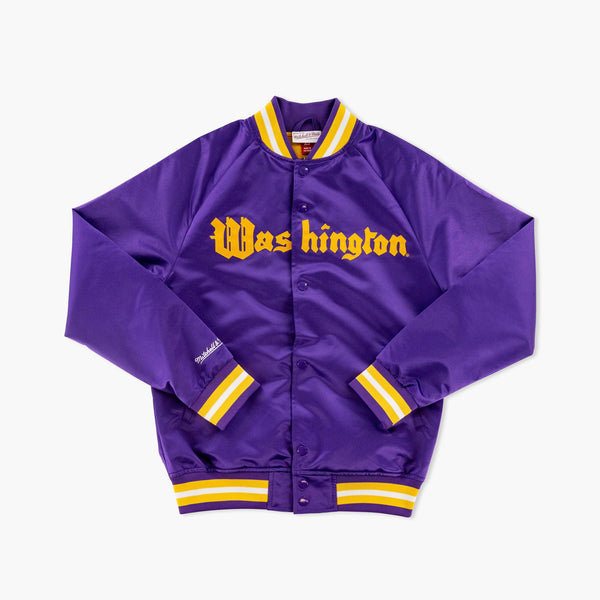 Washington Huskies Retro Script Lightweight Satin Jacket