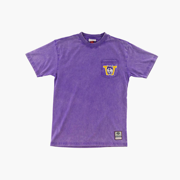 Washington Huskies Classic Throwback Vintage Wash Premium Pocket T-Shirt