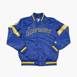 Seattle Mariners Starter Royal Blue Satin Jacket