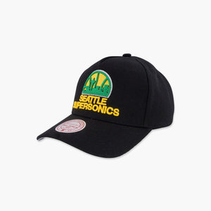 Seattle SuperSonics Black Skyline Pro Crown Snapback