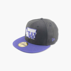 Washington Huskies State Shape Fitted Hat