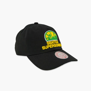 Seattle SuperSonics Original Black Skyline Adjustable Hat