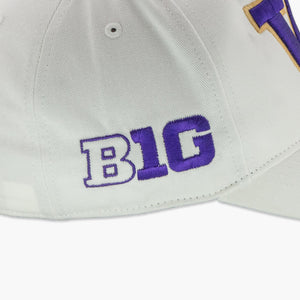 Washington Huskies Big Ten White Hitch Snapback