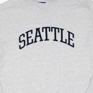 Seattle Iced Heather Big Cotton Tumbled Crewneck