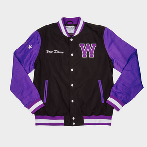 Washington Huskies Bow Down Black Bomber Jacket