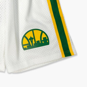 Seattle SuperSonics Skyline White Swingman Shorts