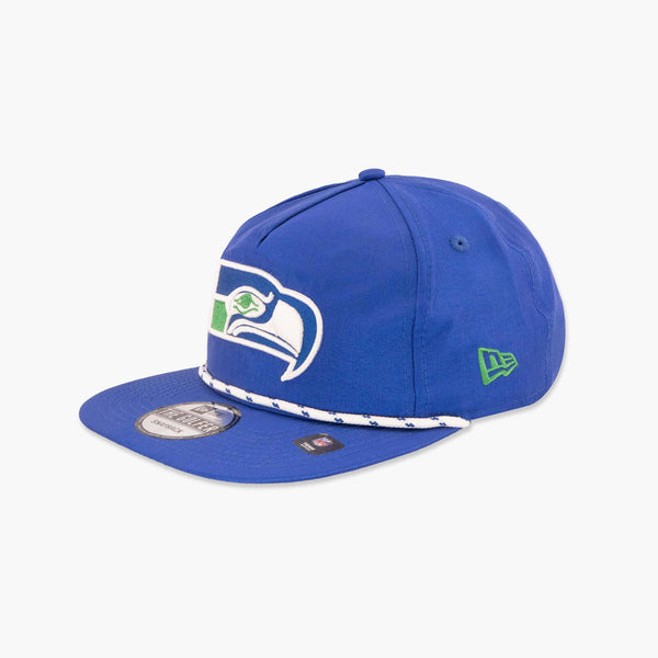 Seattle Seahawks Throwback Nylon Royal "Golfer" Snapback