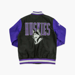 Washington Huskies Bow Down Black Bomber Jacket