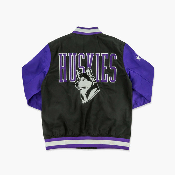 Washington Huskies Bow Down Black Bomber Jacket