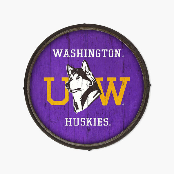 Washington Huskies Dubs Up Purple Barrel Sign