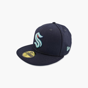 Seattle Kraken Navy Fitted Hat